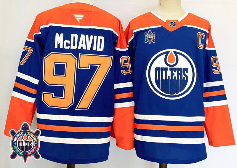 Men Edmonton Oilers #97 Mcdavid Blue Fanatics 2025 NHL Jersey style 6->edmonton oilers->NHL Jersey